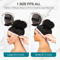 Perismoda Invisible Strap Straight Hair 360 Lace Forehead Wig Bleached Knot