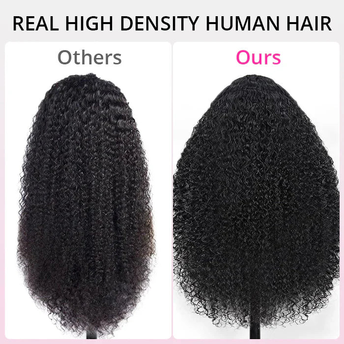 Perismoda 300% Density Spanish Curly 13X4 Lace Front Wig Virgin Human Hair Pre Plucked HD Lace Wigs