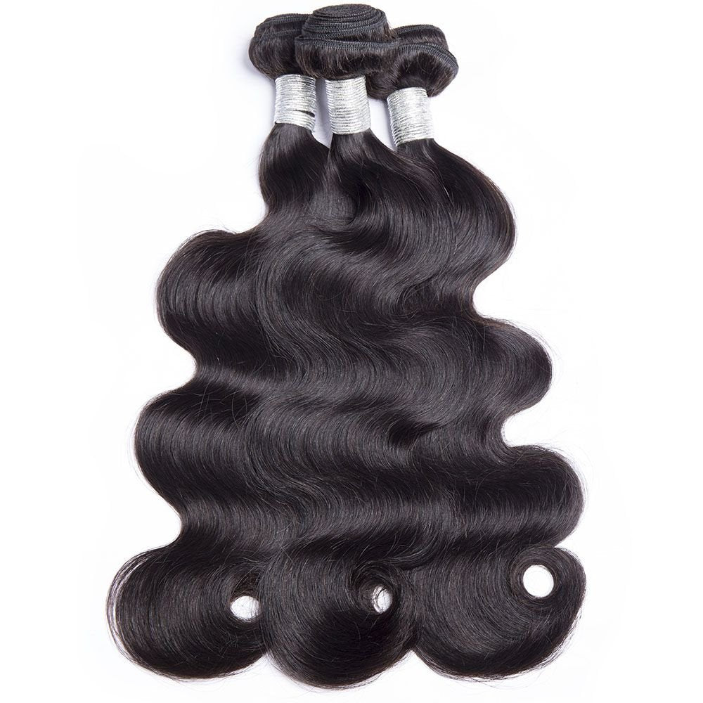 3 Bundles Brazilian Body Wave Bundles With 5x5 Lace Closure - Perismoda Hair