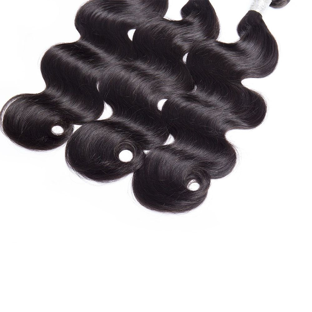 3 Bundles Brazilian Body Wave Bundles With 5x5 Lace Closure - Perismoda Hair