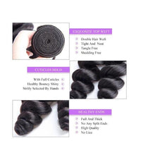3 Bundles Indian Virgin Hair Loose Wave Bundles With 13*4 Lace Frontal - Perismoda Hair