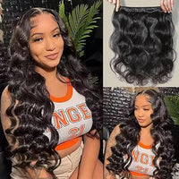 3 Bundles Natural Black Body Wave Brazilian Virgin Hair 10 - 28 inch 3 Pieces Pack - Perismoda Hair