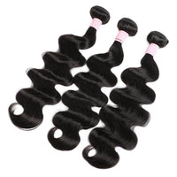 3 Bundles Natural Black Body Wave Brazilian Virgin Hair 10 - 28 inch 3 Pieces Pack - Perismoda Hair