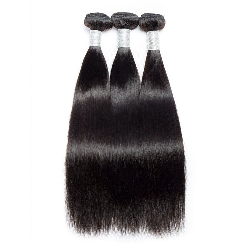 3 Bundles Precious Peruvian 100% human Hair Natural Black Straight Hair Bundles - Perismoda Hair