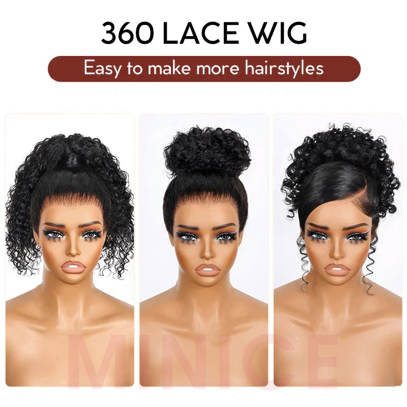 Perismoda Invisible Strap 360 Lace Deep Wave Bleached Knot Pre-Cut Lace Wig