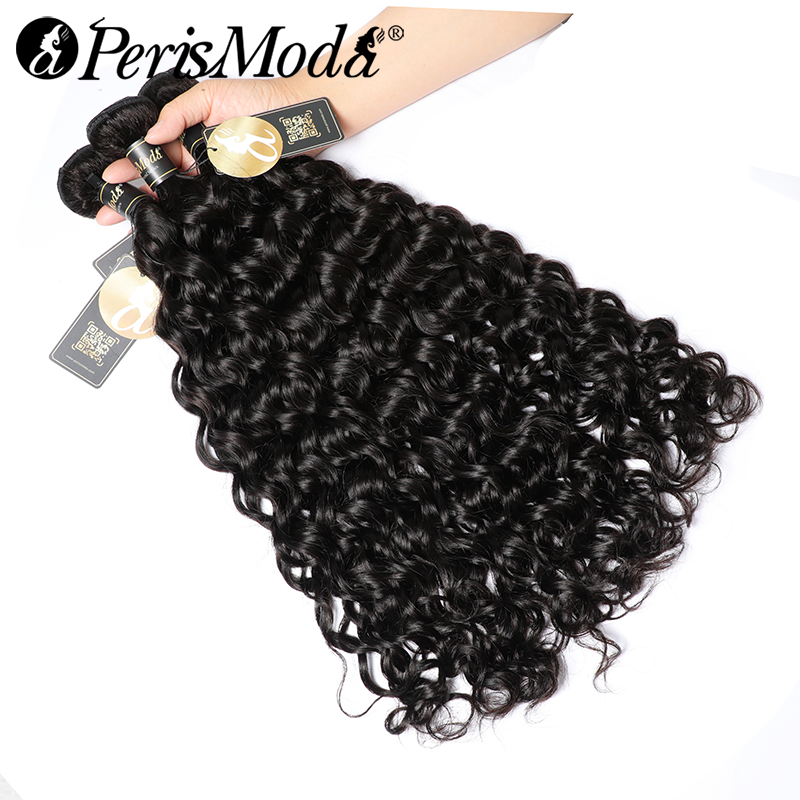 Water Wave 3/4 Bundles 100% Unprocessed Virgin Human Hair Weave