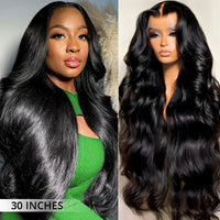 Perismoda 300% Density Body Wave Transparent Lace Front Wigs Virgin Human Hair 13x4 Frontal Lace Wig For Women
