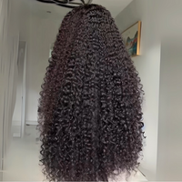 Perismoda 300% Density Spanish Curly 13X4 Lace Front Wig Virgin Human Hair Pre Plucked HD Lace Wigs