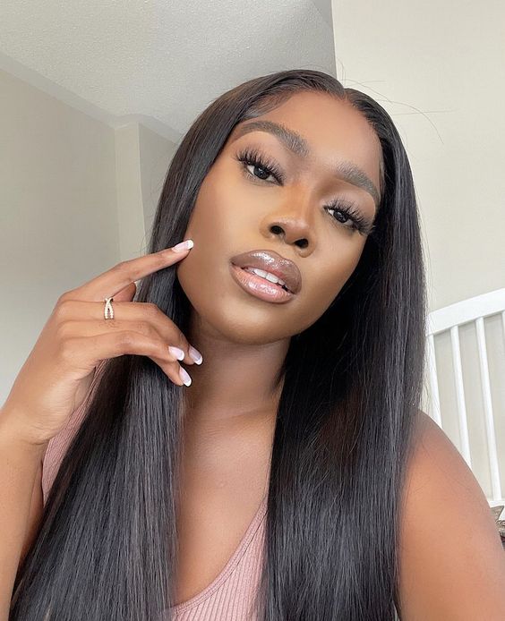 4 Bundles Brazilian Straight Hair Weave with 13x4 Lace Frontal - Perismoda Hair