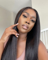 4 Bundles Brazilian Straight Hair Weave with 13x4 Lace Frontal - Perismoda Hair