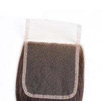 4 Dark Brown Body Wave 4 Bundles With 4x4 Lace Closure 100% Real Human Hair - Perismoda Hair