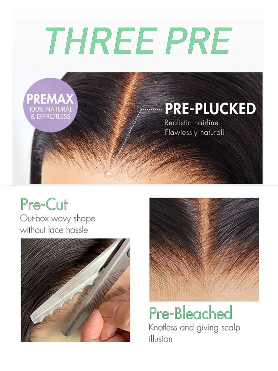 Perismoda Kinky Straight 5X5 Invisible Knot Ready to go Glueless HD Lace Virgin Human Hair Wig