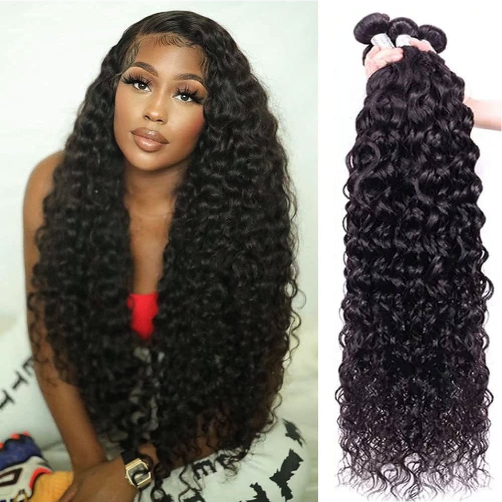 4pcs/pack Indian Human Hair Water Wave Virgin Hair Weaves - Perismoda Hair