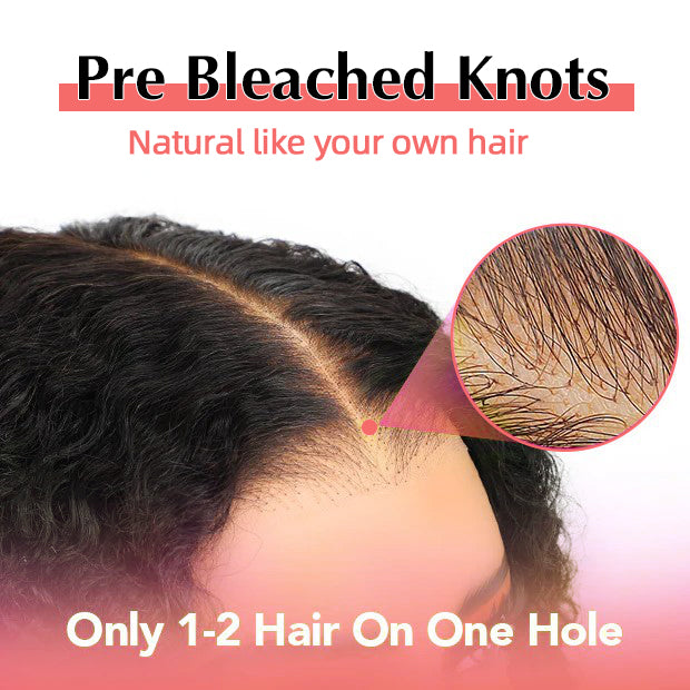 Perismoda Burmese Curly Glueless Wig Pre-cut 7*5 Lace Wear Go Wigs Bleached Knots With Drawstring