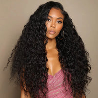 Perismoda 13x4 Lace Front Wig Natural Wave 300% Density Human Hair Wigs Pre Plucked