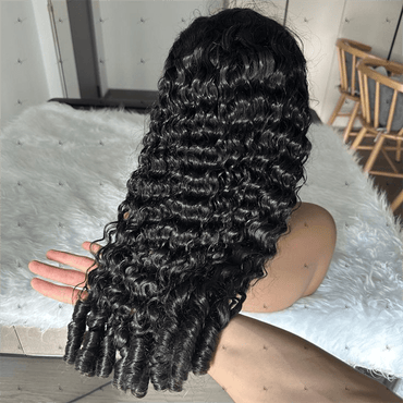 Perismod Burmese Curly 13X4 Lace Frontal Wigs Transparent Human Hair