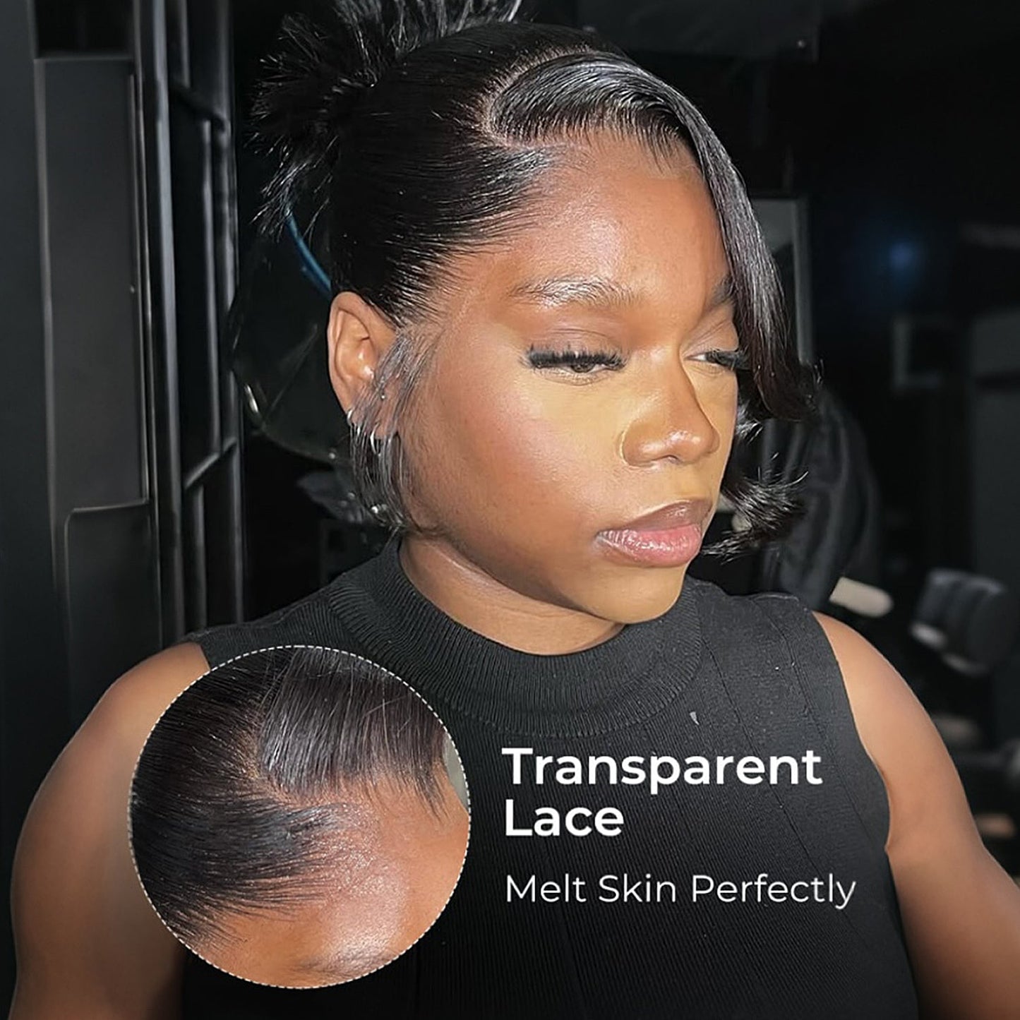 Perismoda M-Shaped Hairline Straight Hair HD 13x6 Lace Frontal Wig Lagos Hairline Wigs