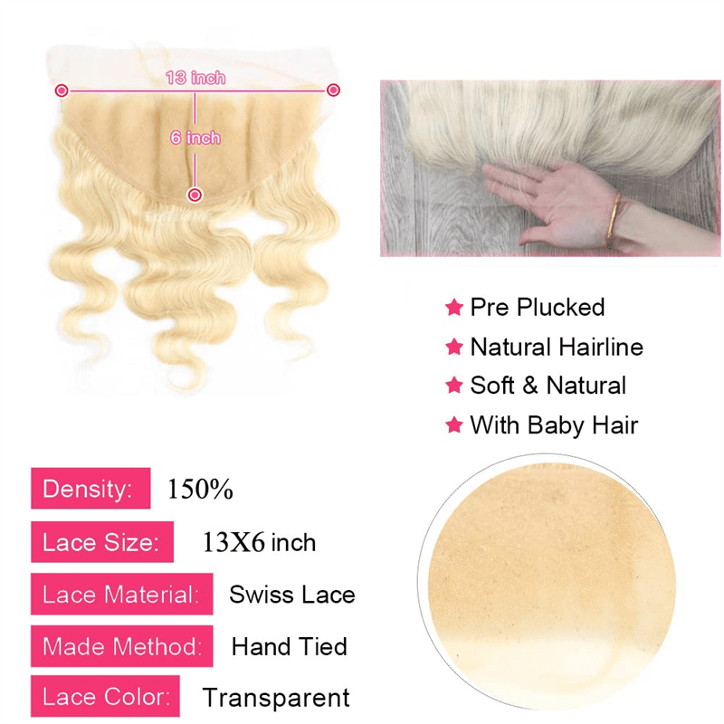 613 Body Wave Human Hair HD Transparent 13x6 Ear to Ear Lace Frontal - Perismoda Hair