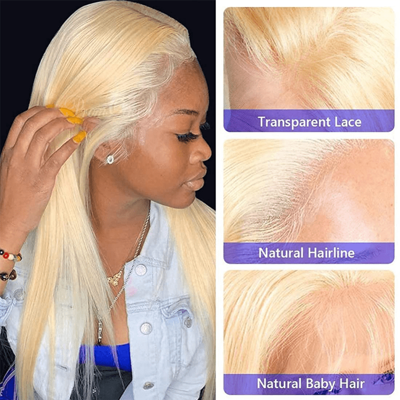 613 Straight 13x6 HD Transparent Lace Frontal 100% Virgin Human Hair - Perismoda Hair