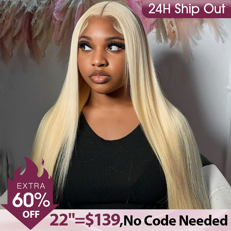 CLEARANCE | Perismoda 13x4 Lace Front Wigs 613 Blonde Straight Body Wave Human Hair Wigs