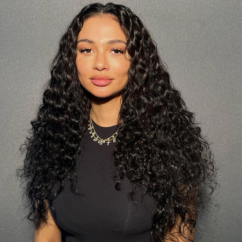 Perismoda 13x4 HD Lace Pre-Bleached Invisible Knot Water Wave Human Hair Wigs