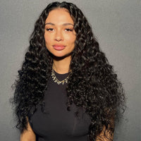 Perismoda 13x4 HD Lace Pre-Bleached Invisible Knot Water Wave Human Hair Wigs