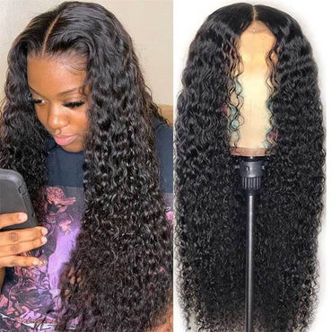 6x6 Curly Lace Closure Wigs Transparent Lace Front Wigs 100% Human Hair Wigs With Baby Hair 180% Density - Perismoda Hair