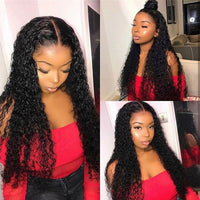 6x6 Curly Lace Closure Wigs Transparent Lace Front Wigs 100% Human Hair Wigs With Baby Hair 180% Density - Perismoda Hair