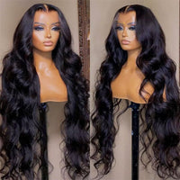 6x6 Lace Closure Wigs Body Wave Human Hair Transparent Lace Pre Plucked 12A Virgin Human Hair Wigs For Women - Perismoda Hair