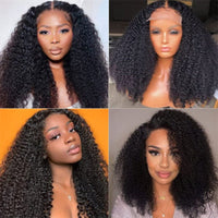 6x6 Lace Closure Wigs Human Hair Ready to Wear and Go Glueless Wigs Human Hair Kinky Curly Human Hair Wigs - Perismoda Hair