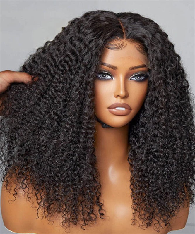 6x6 Lace Closure Wigs Human Hair Ready to Wear and Go Glueless Wigs Human Hair Kinky Curly Human Hair Wigs - Perismoda Hair