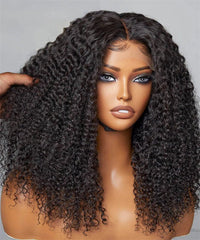 6x6 Lace Closure Wigs Human Hair Ready to Wear and Go Glueless Wigs Human Hair Kinky Curly Human Hair Wigs - Perismoda Hair
