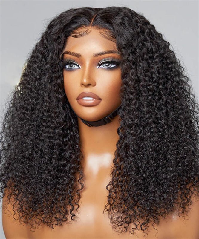 6x6 Lace Closure Wigs Human Hair Ready to Wear and Go Glueless Wigs Human Hair Kinky Curly Human Hair Wigs - Perismoda Hair