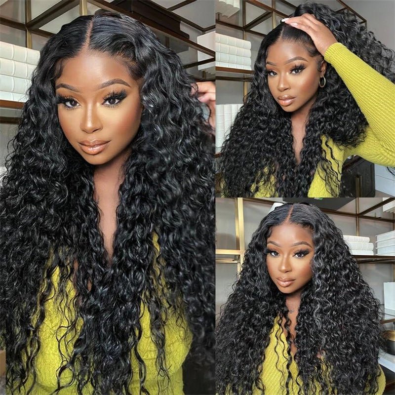 6x6 Wear and Go Glueless Wigs Pre Plucked Deep Wave Lace Front Wigs Human Hair for Women - Perismoda Hair