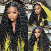 6x6 Wear and Go Glueless Wigs Pre Plucked Deep Wave Lace Front Wigs Human Hair for Women - Perismoda Hair