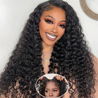 6x6 Wear and Go Glueless Wigs Pre Plucked Deep Wave Lace Front Wigs Human Hair for Women - Perismoda Hair
