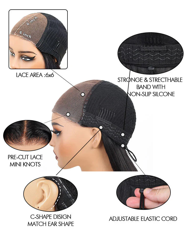 Perismoda Trendy Layered Cut Butterfly Haircut Pre-plucked 5x5/7x5 Closure Glueless Lace Wig 100% Human Hair