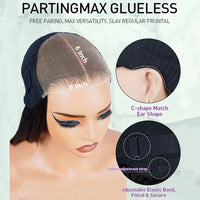 Perismoda 7x5 Pre-Cut Pre-Bleached Body Wave Glueless Lace Wig Human Hair 180% Density Pre Plucked