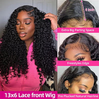 Perismod Burmese Curly 13X4 Lace Frontal Wigs Transparent Human Hair