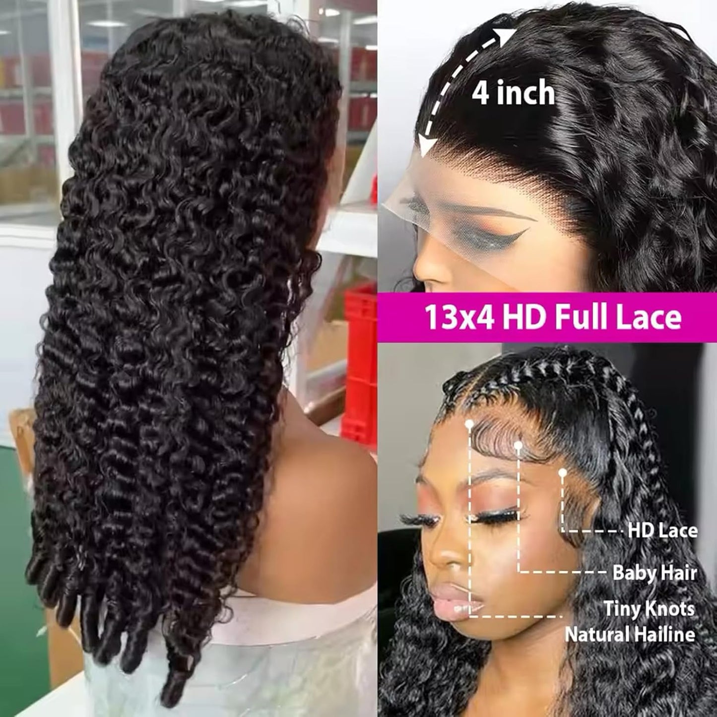 Perismoda Burmese Curly 13X4 HD Lace Frontal Wigs 250% Density Upgrade with Spriral Curls Human Hair