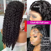 Perismod Burmese Curly 13X4 Lace Frontal Wigs Transparent Human Hair