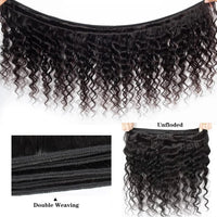Perismoda Loose Deep Wave Human Hair 3 Bundles Natural Black Color 100% Unprocessed Brazilian Virgin Hair