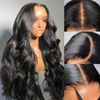 Perismoda Sliky Hair 5x5 Glueless Wigs Bleached Knots Body Wave Human Hair Wigs