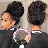 Perismoda Hair Invisible Strap 360 Lace Bleached Knot Pre-Cut Lace Deep Wave Wig