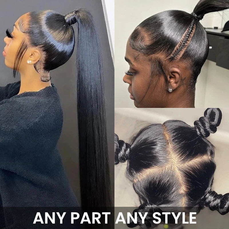 Perismoda Virgin Human Hair Full Lace Wig Soft Straight Hair Full Scalp Lace Wigs 180% Density Natural Color