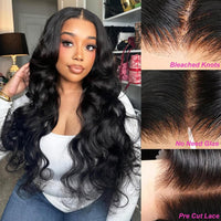 Perismoda Pre-Cut Lace Body Wave 5x5 Glueless Lace Wigs Body Wave Human Hair