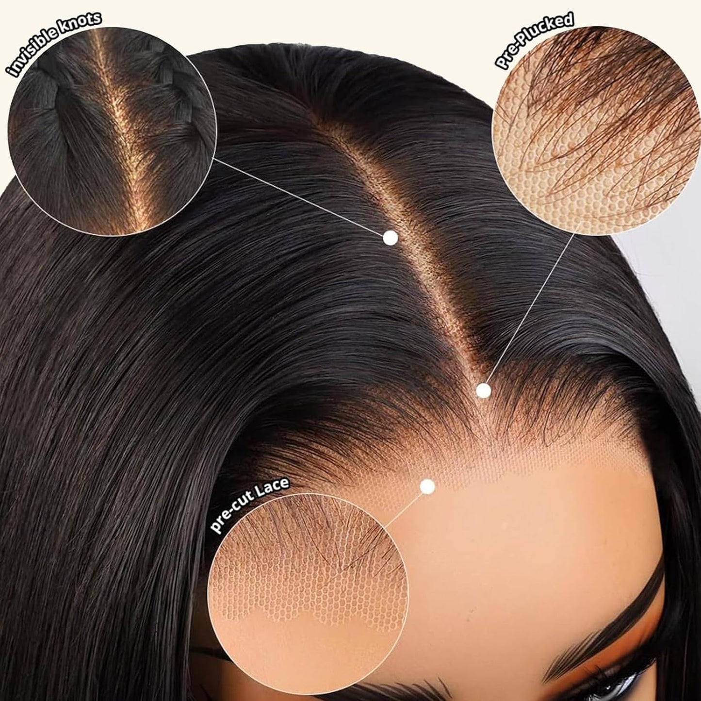 Perismoda Pre-Cut Lace Body Wave 5x5 Glueless Lace Wigs Body Wave Human Hair