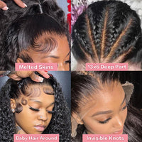 Perismod Burmese Curly 13X4 Lace Frontal Wigs Transparent Human Hair