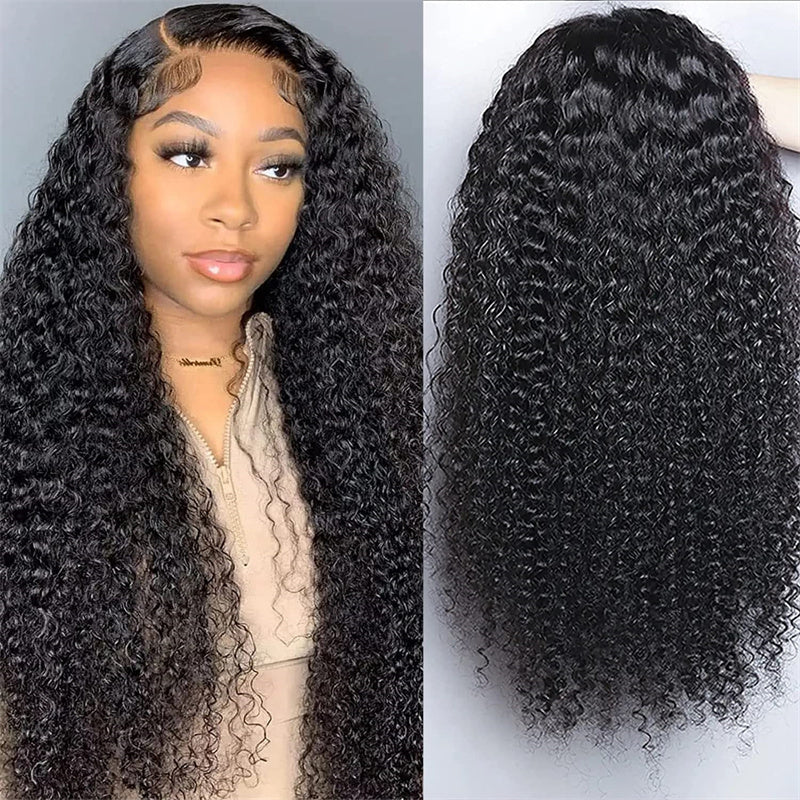 Kinky Curly 13x6 HD Lace lace Wig human hair