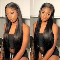 Perismoda Glueless Wig Human Hair 7x5 Transparent Lace Closure Glueless Wig with Band Straight 180% Hair Density